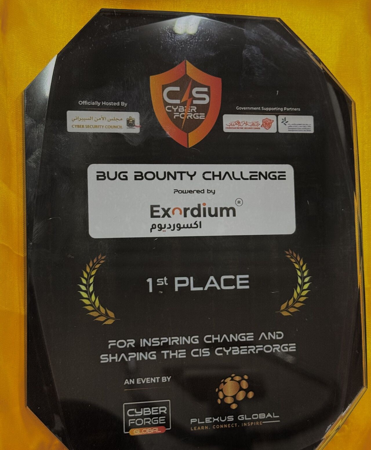 First Place in CYBERFORGE GLOBAL Bug Bounty